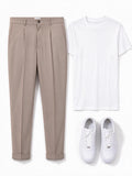 Soldier Pantalone Slim Fit Fresco Lana Beige