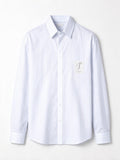 Jacquemus Camicia Simon bianca a righe in cotone