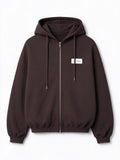 Jacquemus Felpa con cappuccio Corso marrone scuro in cotone