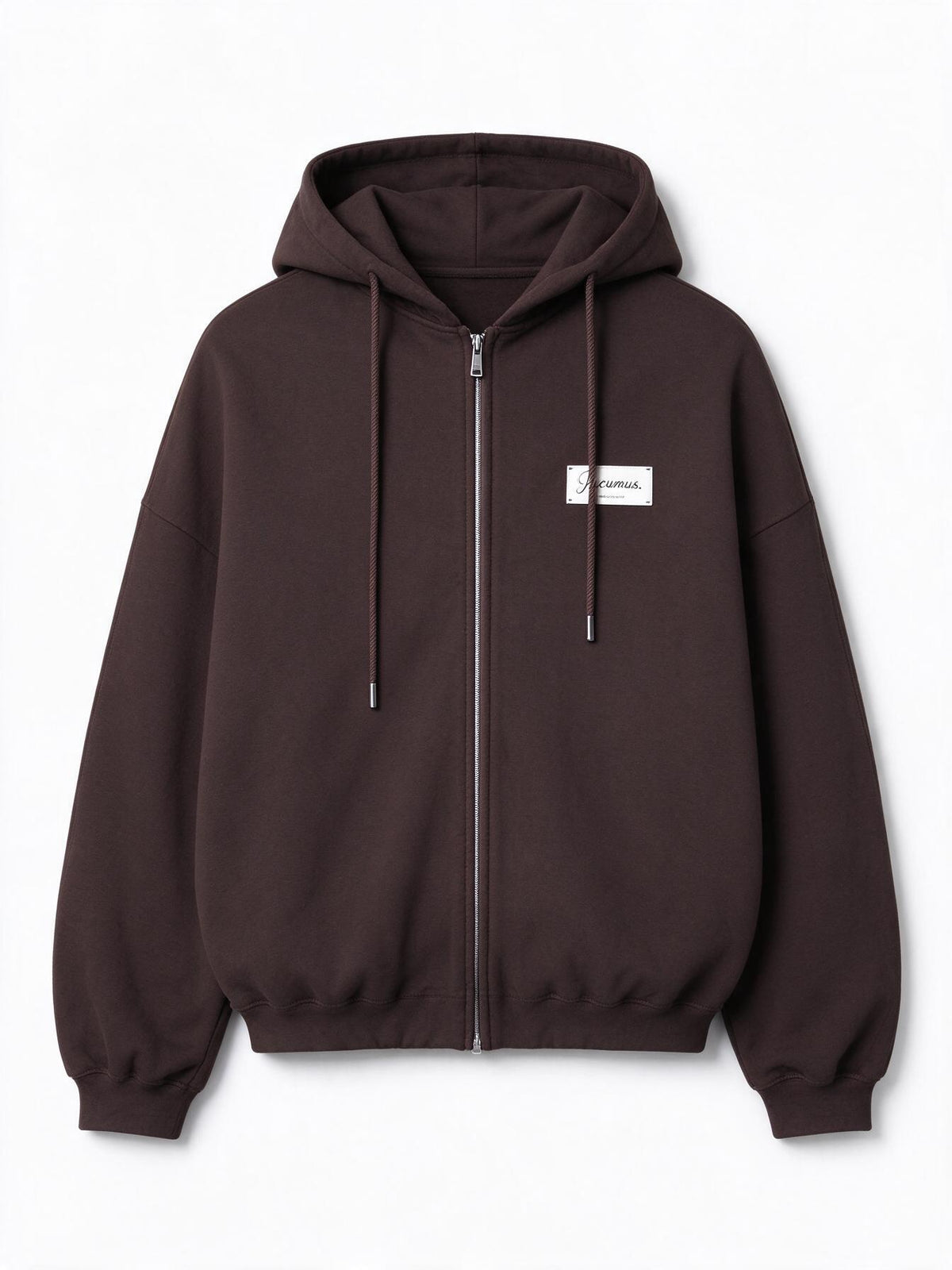 Jacquemus Felpa con cappuccio Corso marrone scuro in cotone
