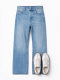 Jacquemus Jeans dritti blu in denim de-Nîmes