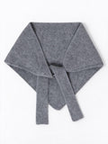 Jacquemus Sciarpa Gros Grain grigia scura in misto alpaca