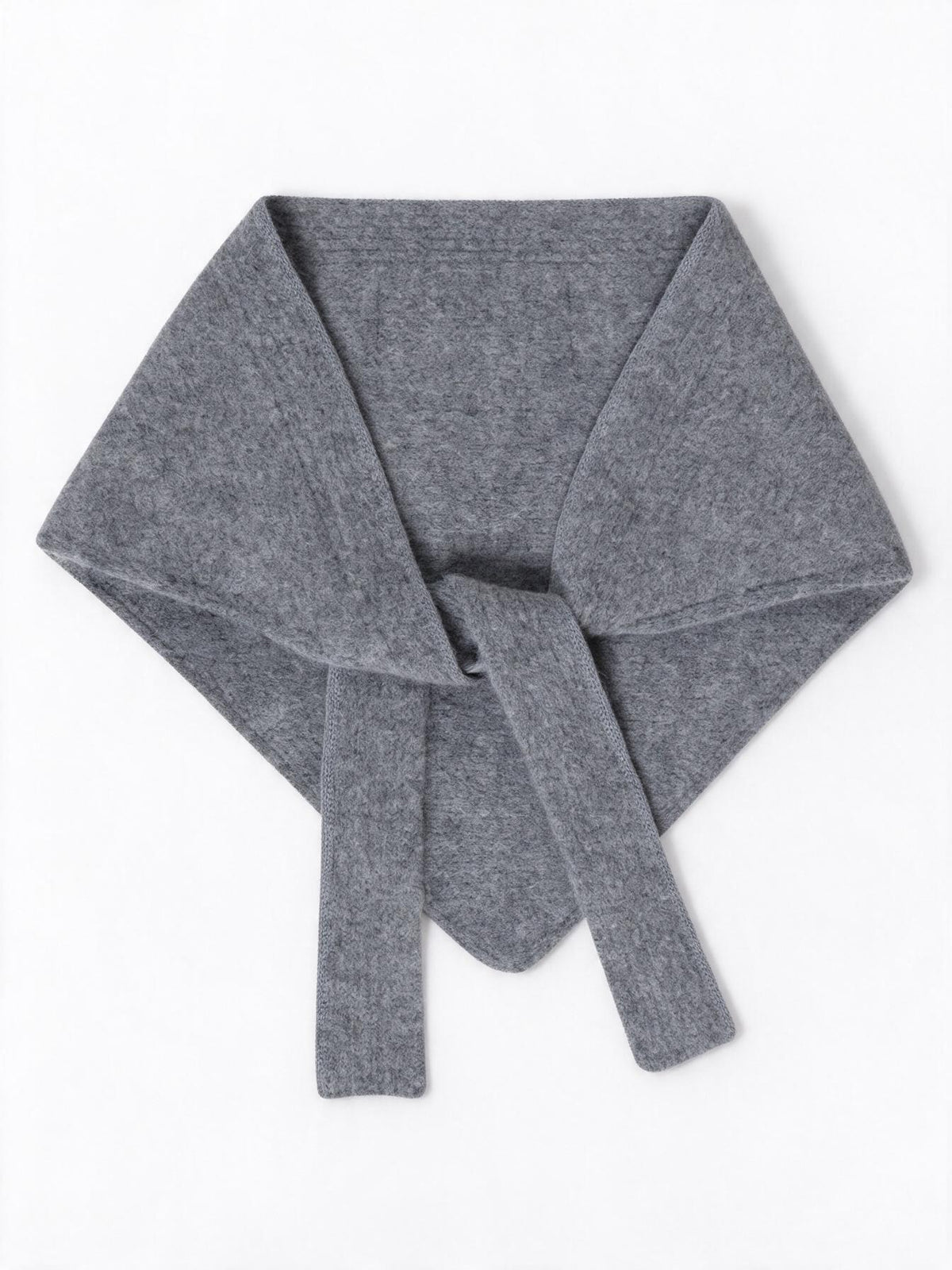 Jacquemus Sciarpa Gros Grain grigia scura in misto alpaca