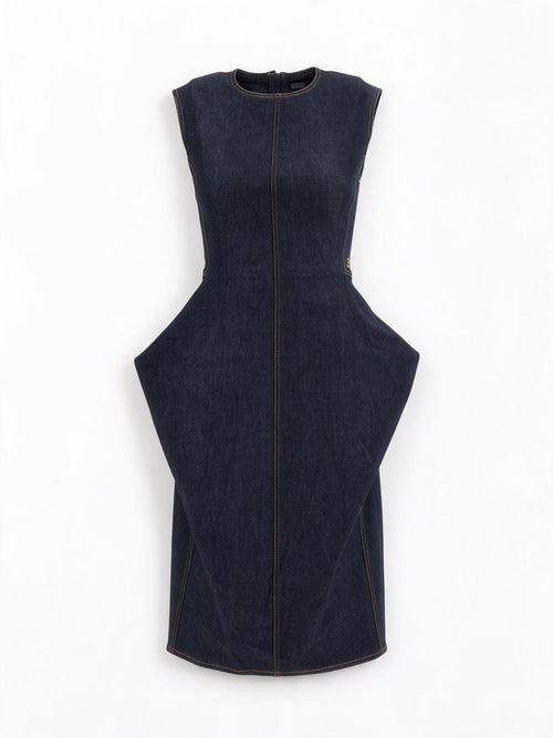 Jacquemus Abito La Robe Cubisto De-Nimes