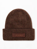 Jacquemus Berretto Gros Grain marrone in misto alpaca