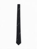 Dsquared2 Cravatta D2 CLASSIC TIE Black con righe diagonali