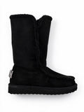 Icon Stivaletto mid con pelliccia nero