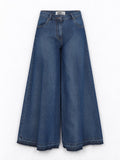 Silvian Heach Jeans Wide Leg con Dettaglio Sfrangiato