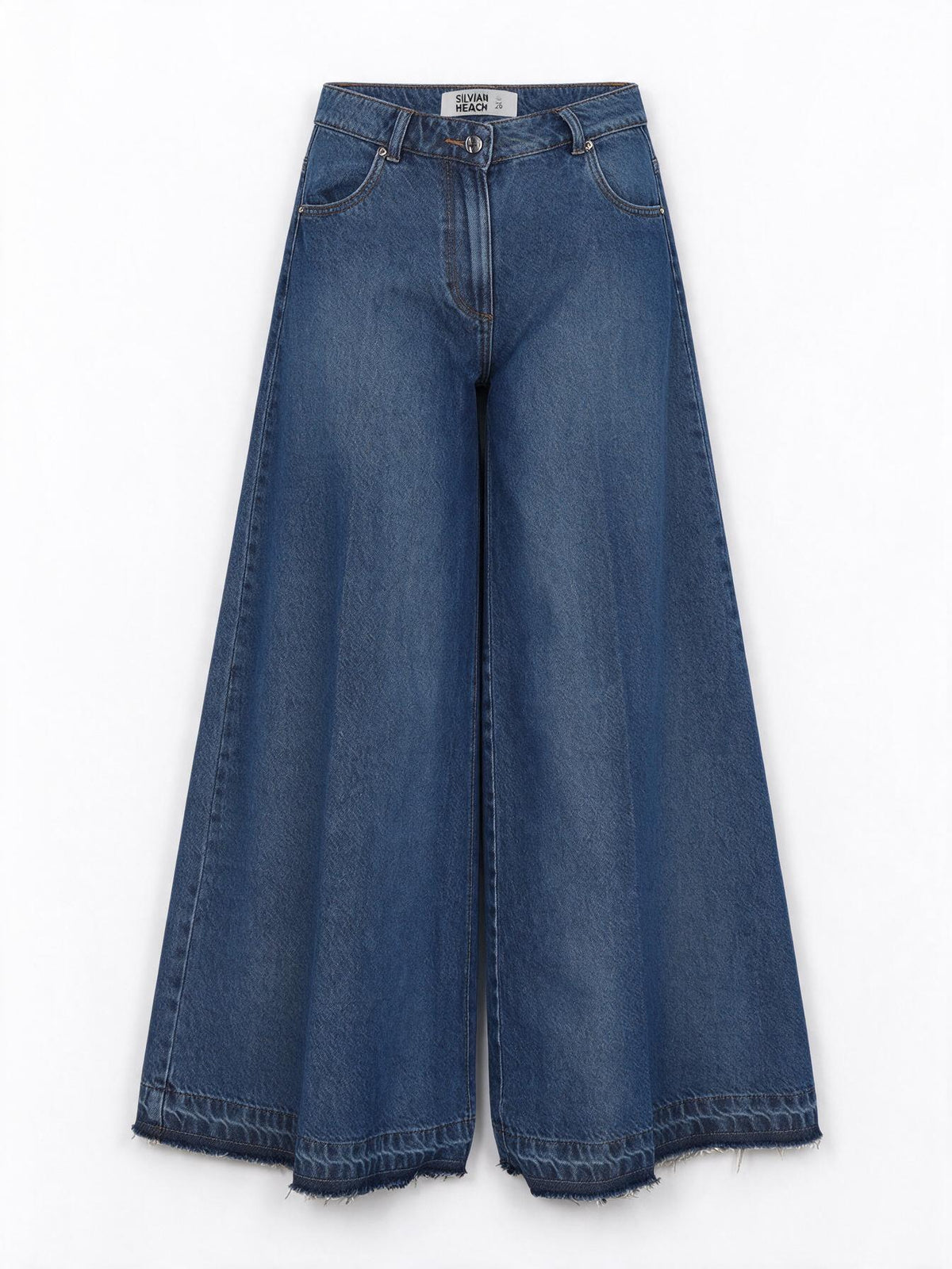 Silvian Heach Jeans Wide Leg con Dettaglio Sfrangiato