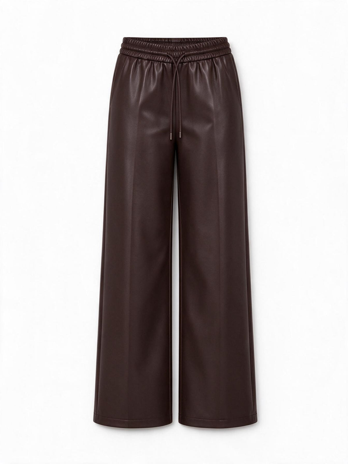 Silvian Heach Pantaloni Palazzo Effetto Pelle con Coulisse