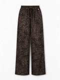Silvian Heach Pantaloni Palazzo Stampa Leopardo