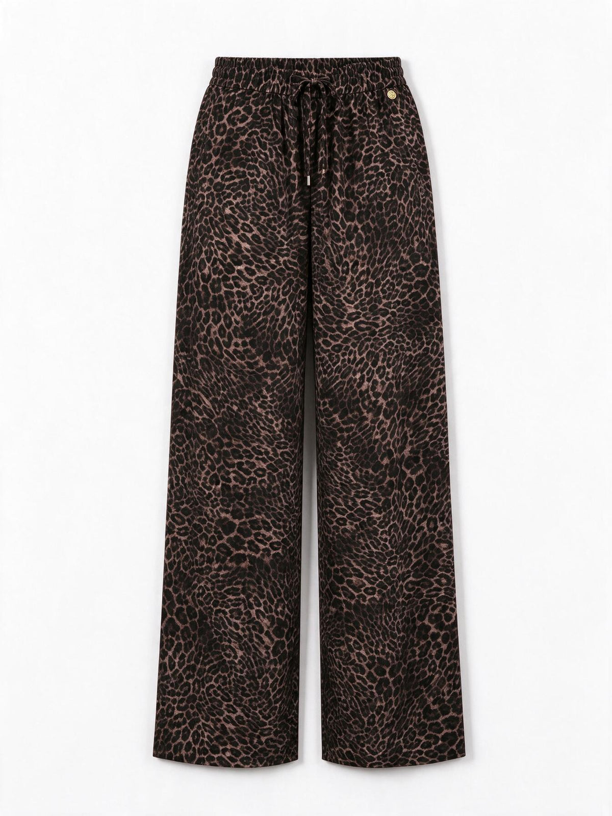 Silvian Heach Pantaloni Palazzo Stampa Leopardo