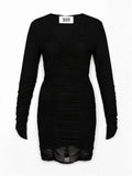 Silvian Heach Mini Dress Drappeggiato in Tulle