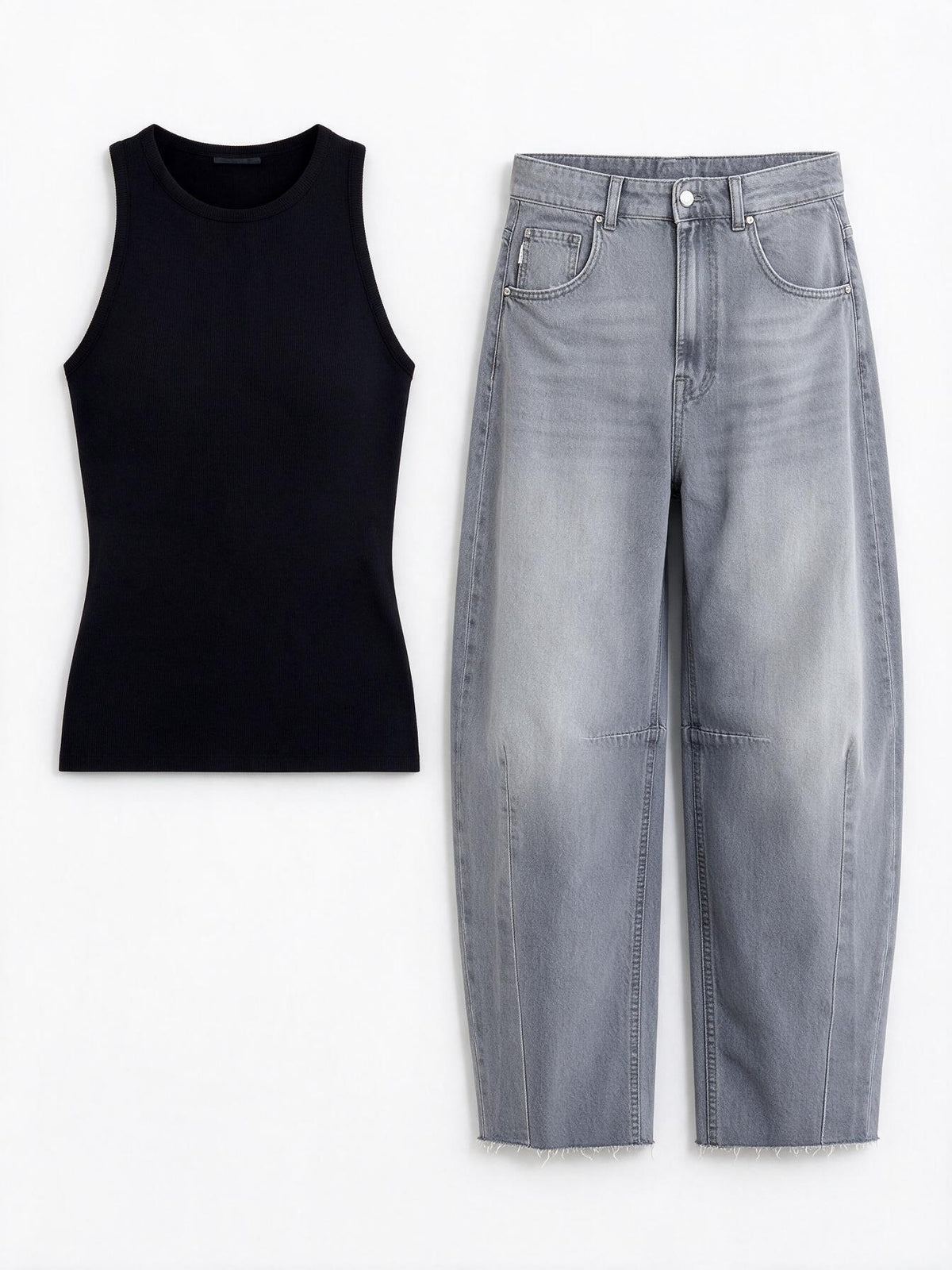 Vicolo Denim Barrel Grigio