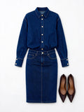 Vicolo Abito Longuette in Denim