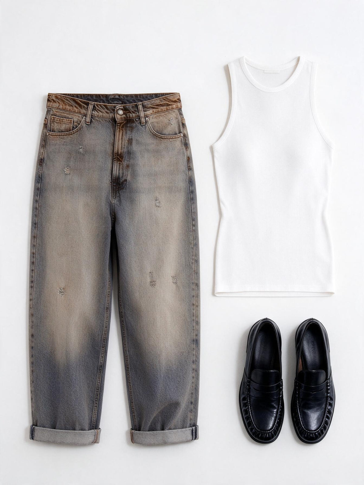 Vicolo Jeans Laila Effetto Sporco Ruggine