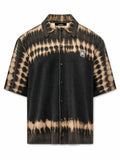 Amiri Camicia Tie Dye con Patch Logo
