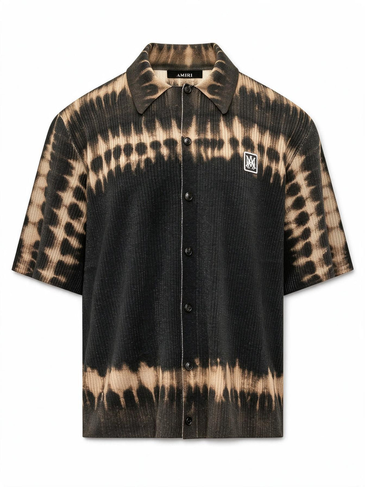 Amiri Camicia Tie Dye con Patch Logo
