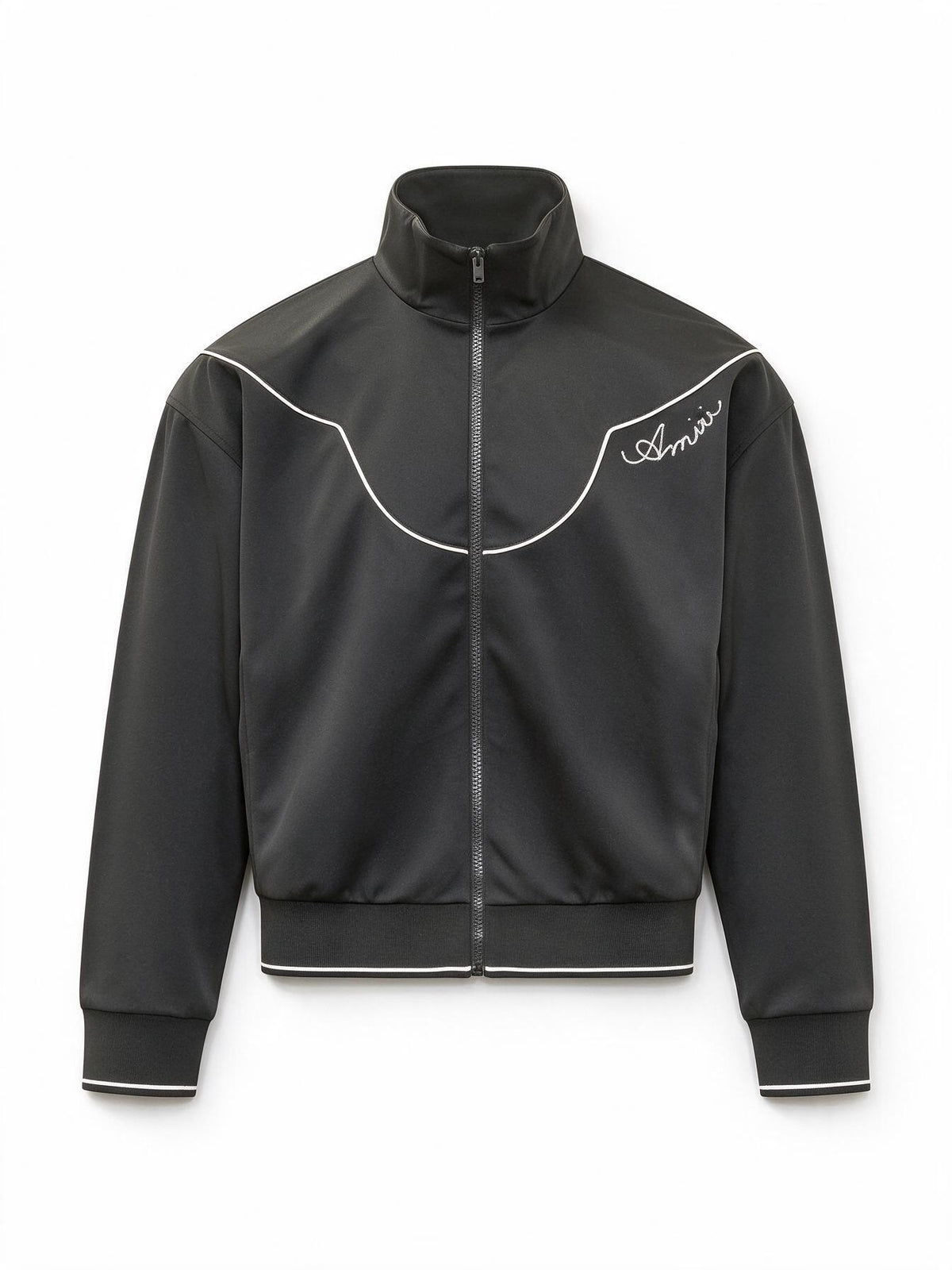 Amiri Giacca Western con Profili a Contrasto
