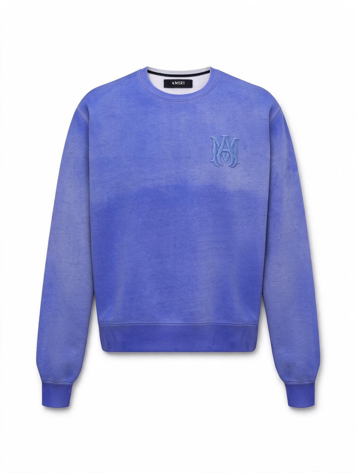 Amiri MA Bar Logo Crewneck Blue