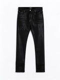 Amiri Serif Logo Jeans Black