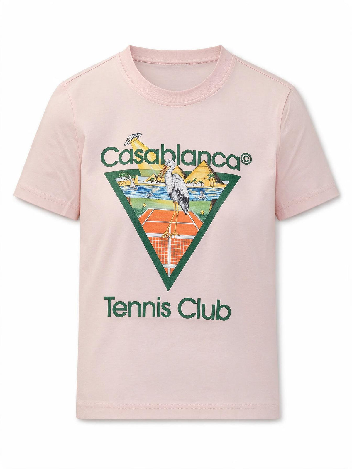 Casablanca T-Shirt Aderente con Stampa Grafica