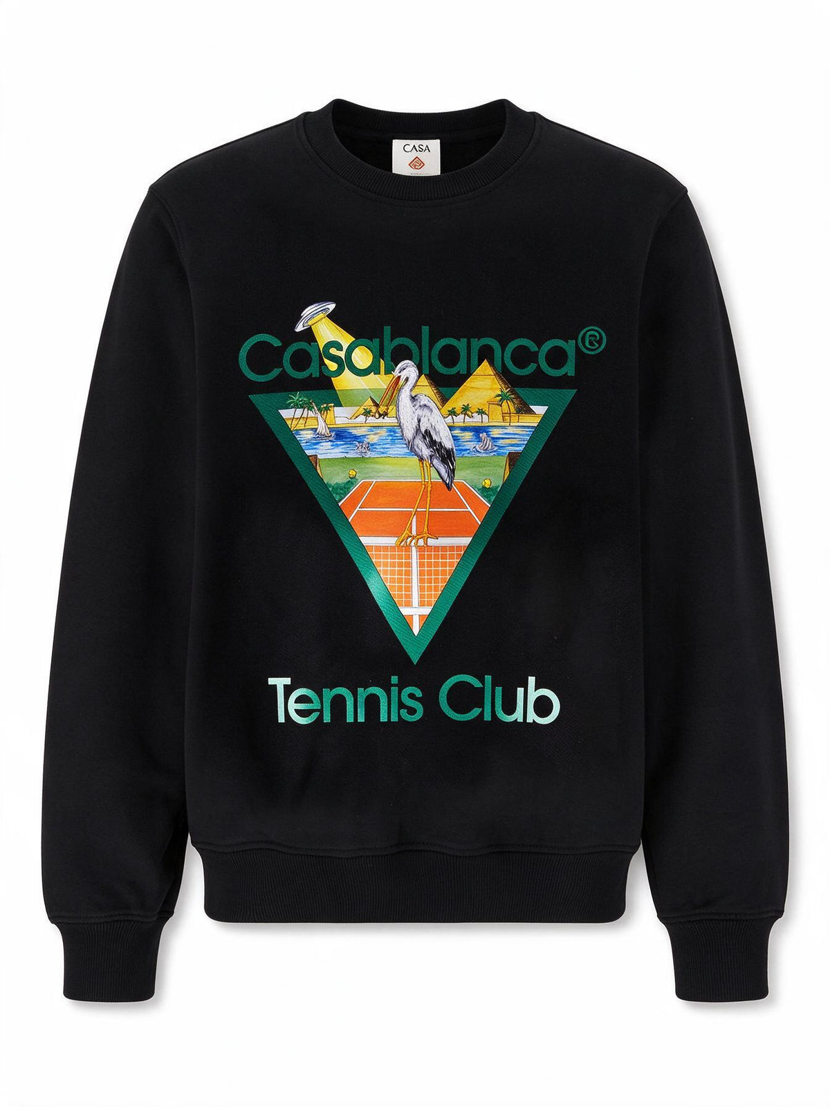 Casablanca Maglione Tennis Club Triangle in cotone