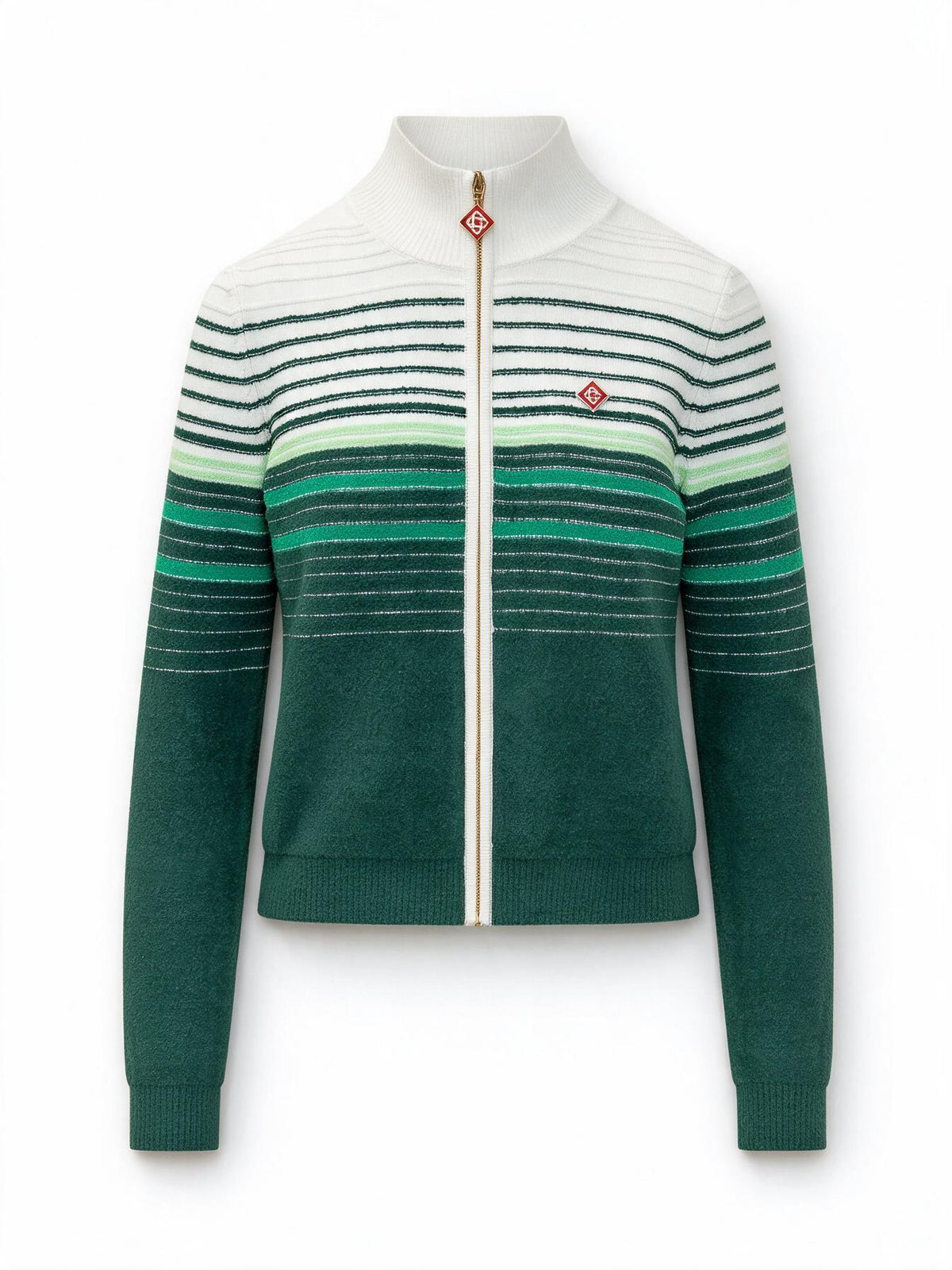 Casablanca Cardigan a Righe con Zip