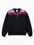 Marcelo Burlon Felpa girocollo Wings nera