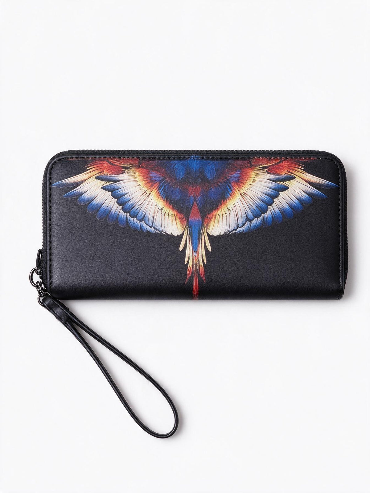 Marcelo Burlon Portafoglio nero con stampa