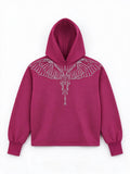 Marcelo Burlon Felpa con cappuccio Wings