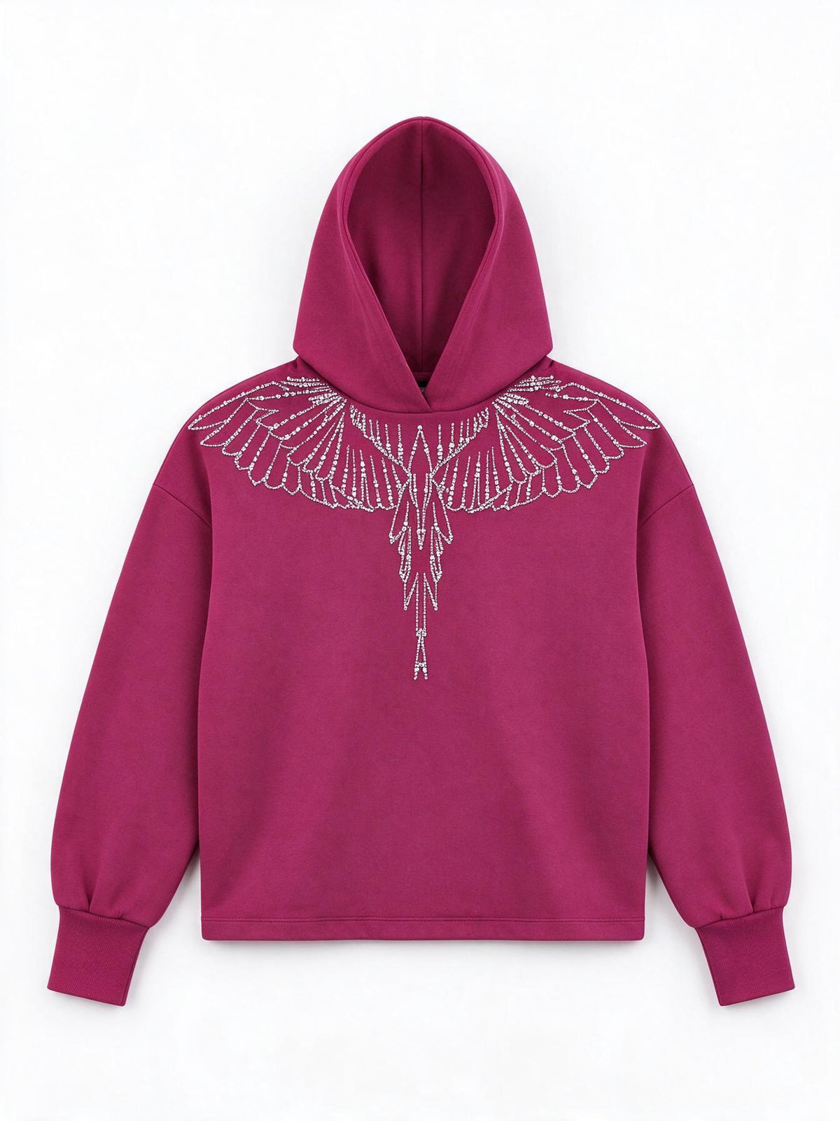 Marcelo Burlon Felpa con cappuccio Wings
