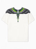 Marcelo Burlon T-shirt Green Wings cocco