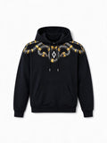 Marcelo Burlon Felpa con cappuccio Wings nera