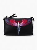 Marcelo Burlon Borsa a tracolla Wings nera e rossa