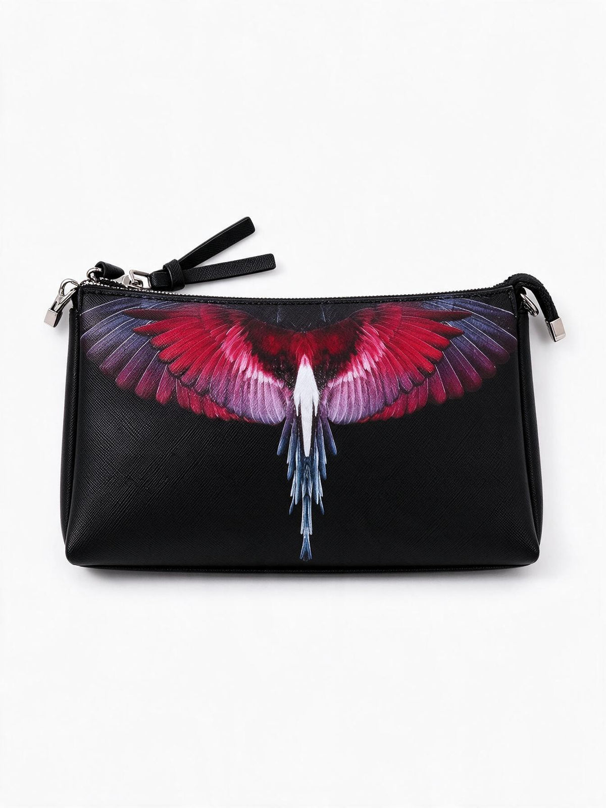 Marcelo Burlon Borsa a tracolla Wings nera e rossa