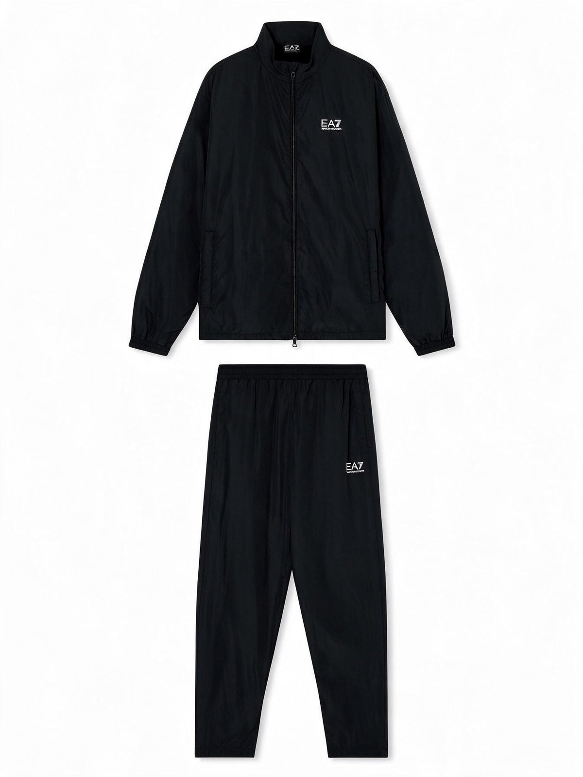 Emporio Armani Tuta completa EA7 Core Identity beige e nero