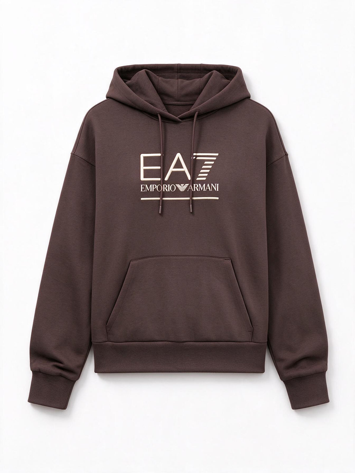 Emporio Armani Felpa con cappuccio EA7 marrone