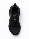 Emporio Armani Sneakers EA7 nere logo oro