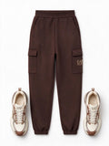 Emporio Armani Pantaloni sportivi EA7 marrone