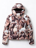 Emporio Armani Giacca invernale EA7 fantasia marrone