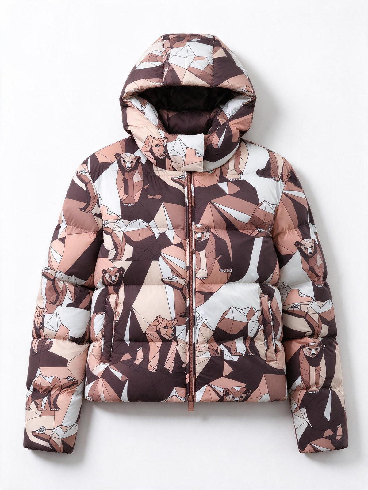 Emporio Armani Giacca invernale EA7 fantasia marrone