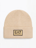 Emporio Armani Berretto beanie nero e beige