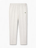 Lacoste Pantaloni sportivi bianchi da uomo con monogramma Paris