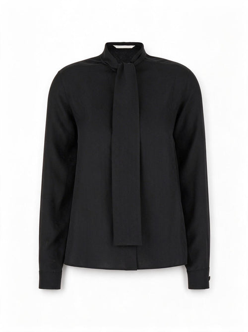 Palm Angels Blusa in seta nera