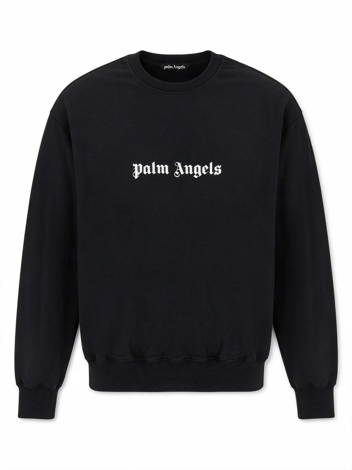 Palm Angels Felpa oversize in cotone nero