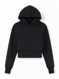Palm Angels Felpa in cotone stretch nero