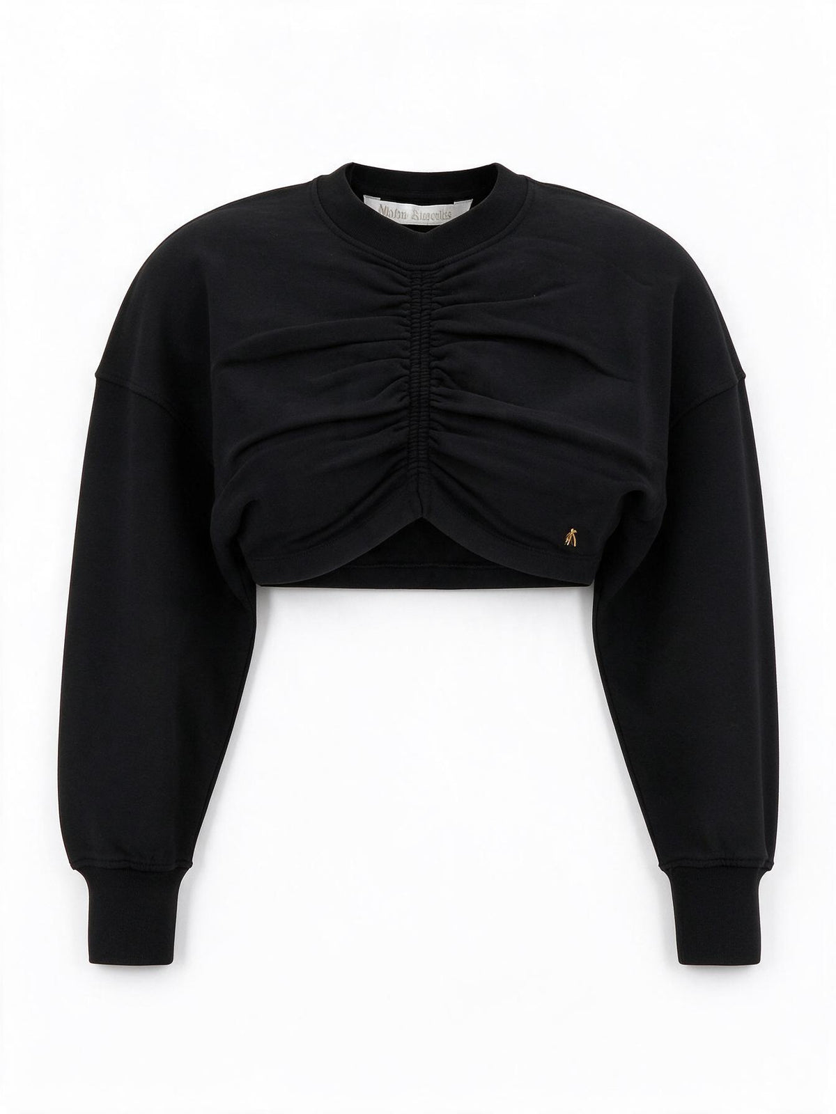 Palm Angels Felpa in cotone nero