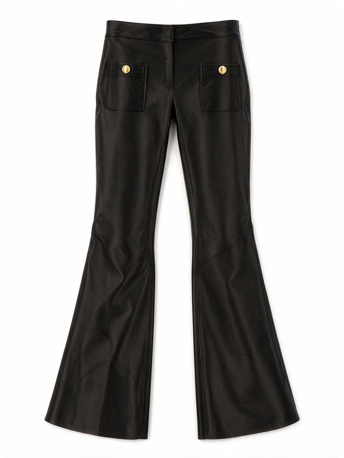 Palm Angels Pantalone in pelle nera