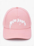 Palm Angels Cappello con visiera rosa da donna con logo maxi